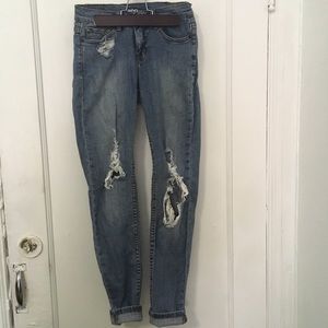 Urban outfitters distressed denim skinny jeans